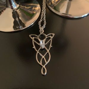 Silver Elven Lord Of The Rings Necklace